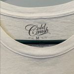 Cold Crush White Tee with Blue and Gold Print saying suck it up buttercup Photo 1