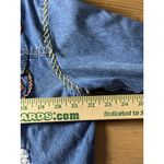 Sara Studio Y2K Jean Jacket Women XL Blue Studded Art Boho Embroidered Hippie Photo 10