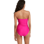 J.Crew ruched bandeau one piece strapless or strap slimming swimsuit size 22 Photo 5