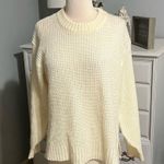 True Craft Sweater Oversized Acrylic Cream Crewneck Womens Small Roomy Photo 4