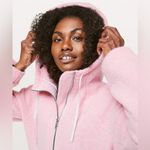Lululemon So Sherpa Hooded Jacket in Heathered Pink Haze Photo 4