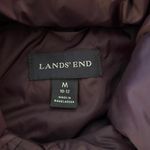Lands' End  Size M 10 12 Down Puffer Vest Eggplant Purple Photo 2