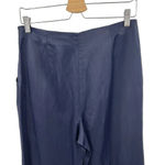 Rachel Comey  Prime Pant‎ in Fluid Linen Midnight Navy Blue Size US 6 Photo 8