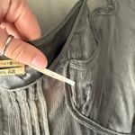 MAXSTUDIO Silk Dress Olive Green Mini Dress Women's‎ Size S Short Sleeve Boho Photo 3