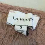 LA Hearts Women's Lace Cropped Top - pink Photo 1