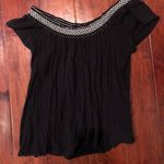 Macy's Black off the shoulder shirt Photo 0