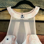 Trixxi  Pale Pink And Blue Puff Print Dress Size‎ 9 Photo 2