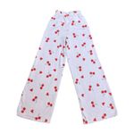 Grayson Threads   Women’s  Sweatpants Pink Cherries + Hearts Wide Leg Size XXS Photo 6