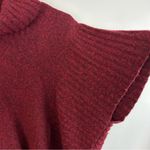 Athleta  Donegal Passage Cowl Neck Red Wool Blend Poncho/Sweater Size S/M Photo 3