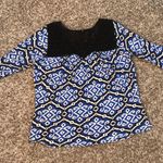 Lucky Brand  knit neckline multicolor top Photo 8