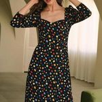 RIHOAS The Sweetheart Neck Polka Dot Maxi Dress L 04 Black Size L Photo 2