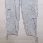 Charlotte Russe Women's Size Large Light Gray High Rise Straight Leg Cargo Pants Photo 5