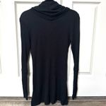 Splendid black thermal knit cowl neck long sleeve dress Photo 4