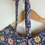 Boden Floral Mini Dress Size 12 Multicolor Boho‎ Cottagecore Modest Fall Prairie Blue Photo 6