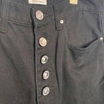 We Wore What NWT The Danielle Crystal Button Fly Straight Leg Black Denim Jeans 30 Photo 3
