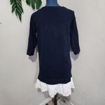 Anthropologie Elaine Rose Jersey Knit Lace Hem Dress Photo 4