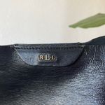 Lauren Ralph Lauren Tate black pebbled leather medium tote bag Photo 1