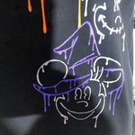 Disney  Graphic T-Shirt Puff Print Mickey Minnie Spooky Multicolor sz L Photo 11