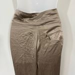 Rich & Skinny  Gold Silk Joggers in Size Large Photo 3