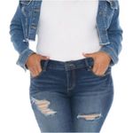 Slinky Brand  Slink Jeans Curvy Distressed Raw Hem Skinny Jeans Size 6/28 Photo 13