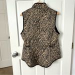 Croft & Barrow Cheetah Leopard Animal Print Zip Up Puffer Vest Size M Photo 3