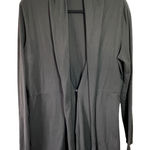 Athleta Agagra Black Hook & Eye Closure Long Sleeve Cardigan CoverUp Athleisure Photo 0