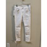 Rag and Bone NWT‎  Stevie Capri Jeans Size 28 White Bow Ankles Denim Photo 2