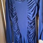 Bisou Bisou FINAL MARKDOWN  Royal Blue Ruched Long Sleeve Dress 14 Photo 1