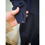 Reiss Ania Jumpsuit size 8 navy long sleeve Blousen Double Layer Top Photo 8