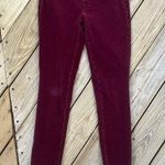 Pilcro and the Letterpress  Women's Burgundy Serif Fit Corduroy Jeans Size 27 Photo 0