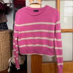 Gap  Pink Striped Sweater Photo 0