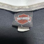 Vintage Y2K early 2000s Made in USA Black Harley Davidson Tank Top Large Photo 6