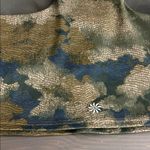 Athleta Conscious Crop Bra in the Topiary Abstract Camo Olive print Size S Photo 9