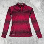 Nike  1/4 Zip‎ Top Therma-FIT Womens Small Red Just Do It Gym Athleisure Workout Photo 2