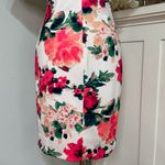 Eliza J Pink Floral Scuba Sheath Dress with Puffy Statement Sleeves Size 6 Photo 6