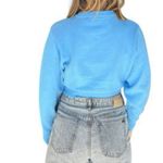 ZARA  Women's Soft Bright Blue Knit Cropped Sweater NWT Photo 14