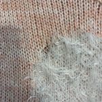 Calvin Klein Jeans womens eyelash logo heart crewneck sweater pink large Photo 2