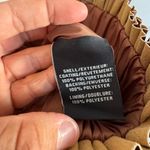 7 For All Mankind NWT  brown pleated faux leather shirt size small Photo 7