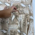 Equipment  Snakeskin Print Silk Button Down Shirt Sz XS Business Professional Photo 2