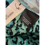 Ann Taylor  Loft Leopard Animal Print Dress Pants Green/Black Polyester/Spandex Photo 3