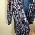 Desigual ✨ Women’s Blue Santorini Cactus Print Cardigan Sweater Photo 8