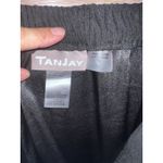 Vintage Midi Skirt black size 14 Strechy Faux suede Elastic waist Grunge Goth Photo 3