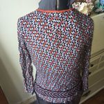 Daniel Rainn  abstract split neck boho blouse Photo 1
