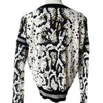 Jamison Snake Varsity Pullover, Sz L Black Size L Photo 4