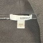 Sonoma  | Black & White Buffalo Check Plaid Open-Front Teddy Jacket  | Large Photo 7