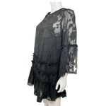 Mustard Seed New With Tag,  Women Tiered Crochet‎  Mini Dress,  Small - Black Photo 1