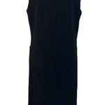 Atelier Black Sleeveless Shift Dress Pockets Worn Once Size 10 Work Professional Photo 3