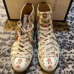 Gucci  Women's Major Blind For Love Rose Print Satin High Top Sneakers Photo 8