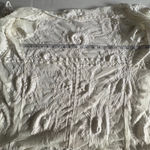 POL bohemian White Floral Lace Kimono Cover-Up, off white One Size Photo 9