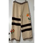 POL  Floral Embroidered Stretchy Waist Color Block Wide Leg Pants Size Large NWOT Photo 8